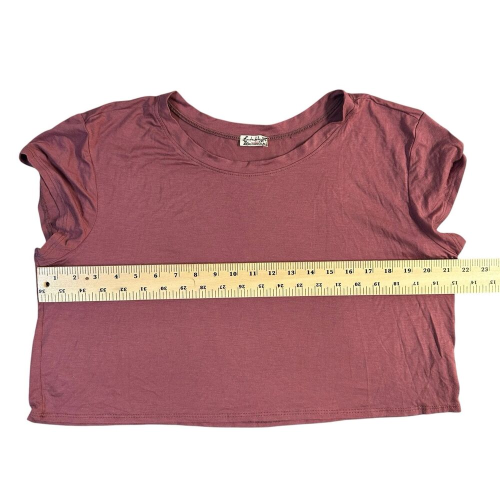 Free People Intimately Bundle Of 2 Casual Crop Tee & Striped Tank Both Womens XL - Picture 11 of 16